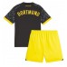 Borussia Dortmund Seconda Maglia Bambino 2023-24 Manica Corta (+ Pantaloni corti)